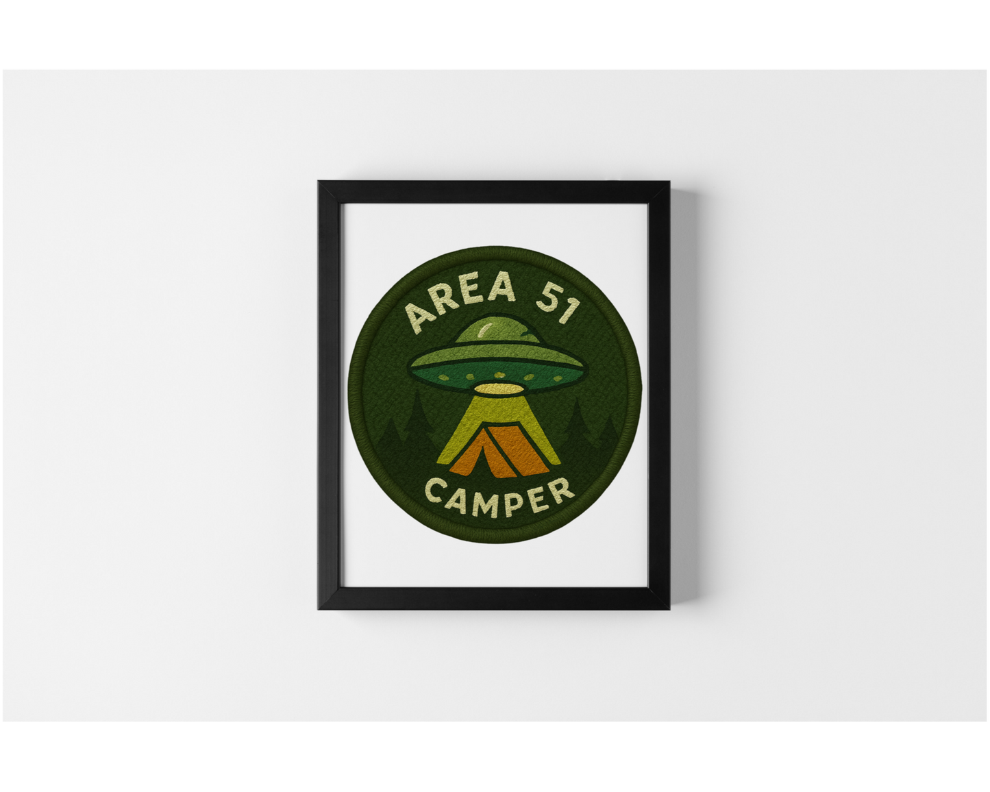 AREA 51 CAMPER 8x10 Wall Print: Gallery-Quality Archival Paper — Photo-Quality Graphic Pop Art
