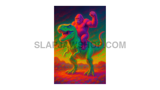 GORILLA TREX NEON 8x10 WALL PRINT Wall Print