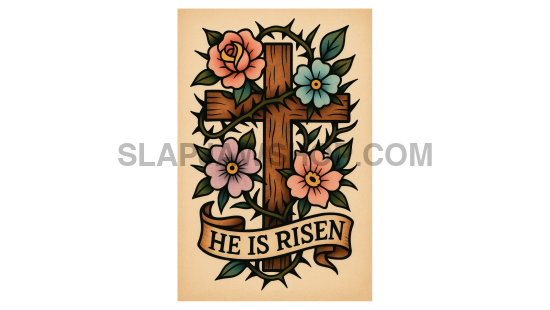 HE IS RISEN THORNS 8x10 WALL PRINT Wall Print