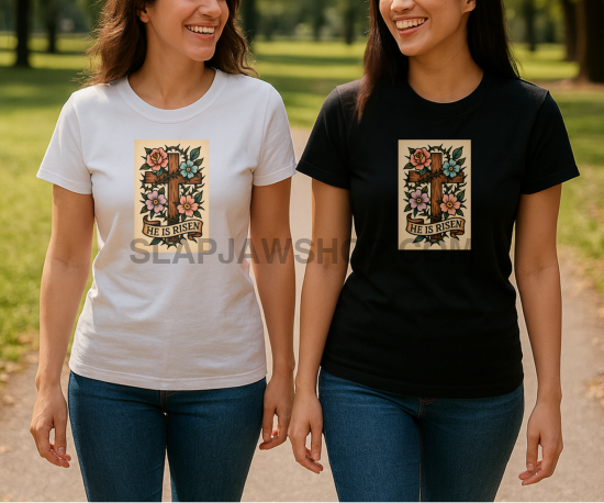 HE IS RISEN THORNS T SHIRT T Shirt