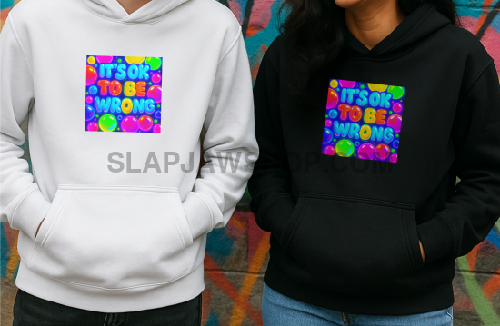 ITS OK TO BE WRONG HOODIE Hoodie