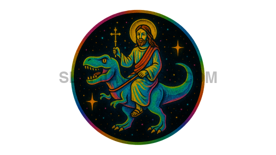 JESUS TREX NEON 8x10 WALL PRINT Wall Print