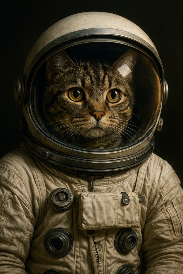 MEOWTER SPACE 8x10 WALL PRINT Wall Print