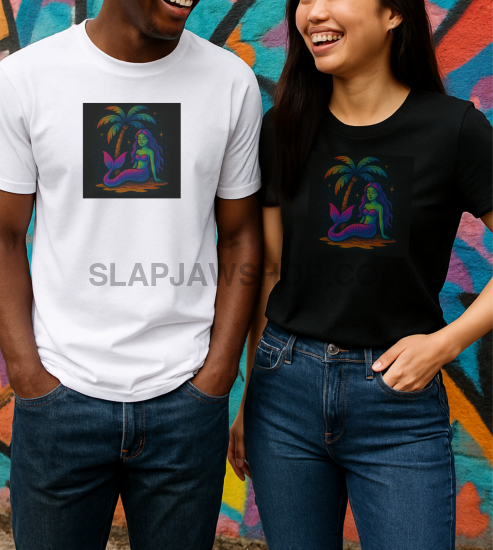 MERMAID NEON T SHIRT T Shirt