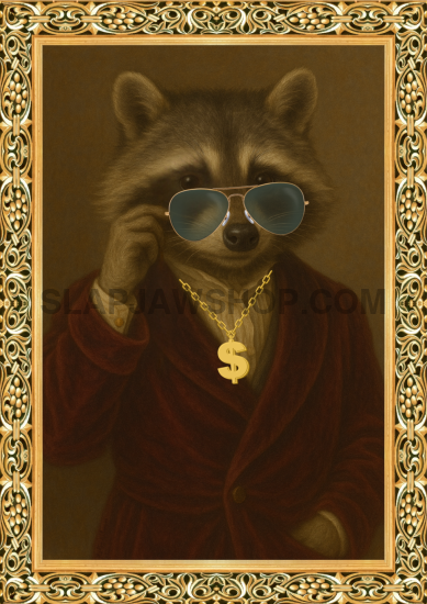 RICH RACCOON 11x14 WALL PRINT Wall Print