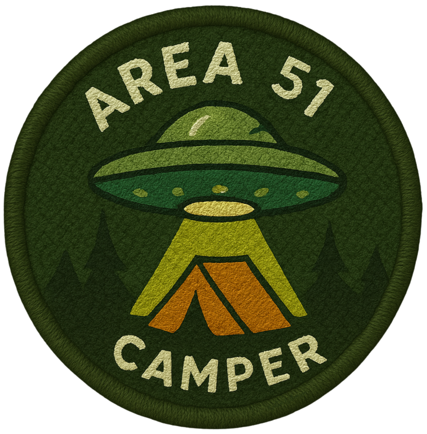 AREA 51 CAMPER Vinyl Sticker: Large-Sized Bold Graphic Decal — Weatherproof Gloss — Eye-Catching Art