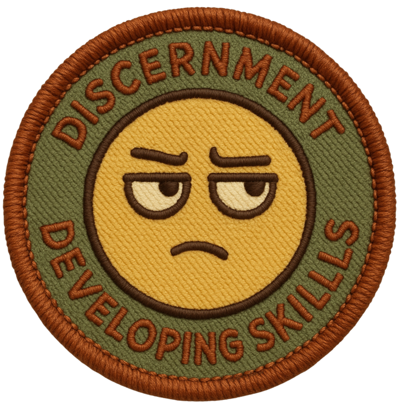 DISCERNMENT SKILLS Vinyl Sticker: Large-Sized Bold Graphic Decal — Weatherproof Gloss — Eye-Catching Art