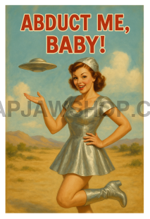 ABDUCT ME BABY VINYL STICKER Vinyl Sticker