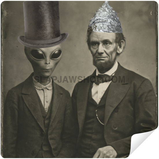 ABE & ALIEN Vinyl Sticker: Large-Sized Bold Graphic Decal — Weatherproof Gloss — Eye-Catching Art Vinyl Sticker