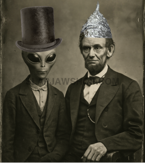 ABE & ALIEN VINYL STICKER Vinyl Sticker