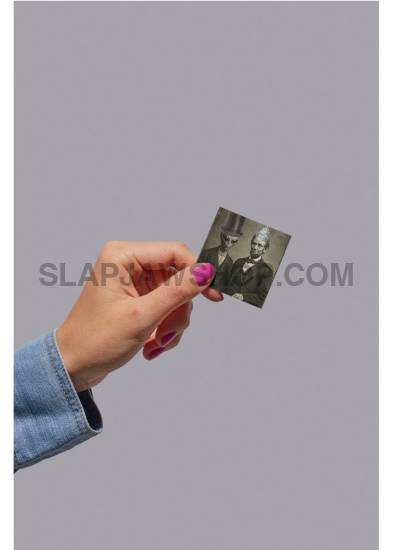 ABE & ALIEN Vinyl Sticker: Large-Sized Bold Graphic Decal — Weatherproof Gloss — Eye-Catching Art Vinyl Sticker