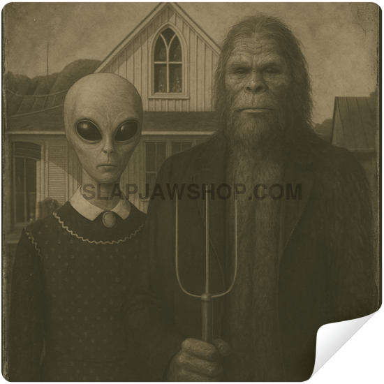 AMERICAN CRYPTID Vinyl Sticker: Large-Sized Bold Graphic Decal — Weatherproof Gloss — Eye-Catching Art Vinyl Sticker