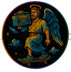 ANGEL SK8TER VINYL STICKER Vinyl Sticker