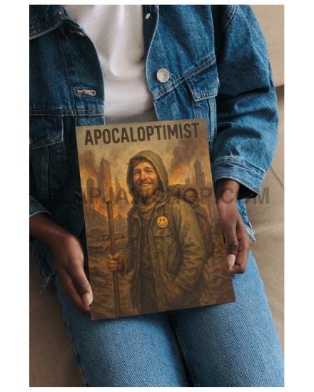 APOCALOPTIMIST GENT 11x14 Wall Print: Gallery-Quality Archival Paper — Photo-Quality Graphic Pop Art Wall Print