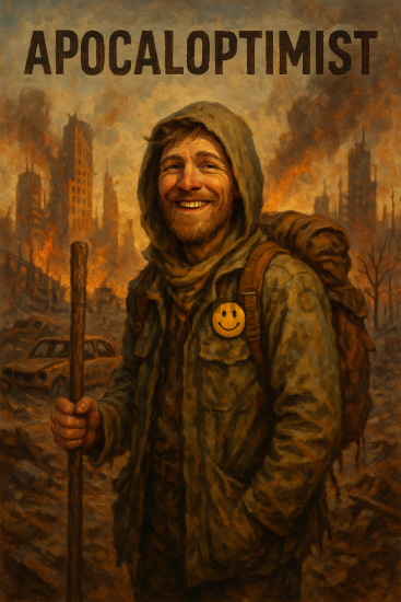 APOCALOPTIMIST GENT VINYL STICKER Vinyl Sticker