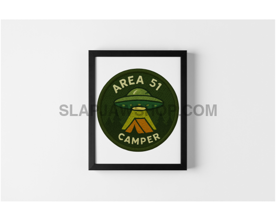 AREA 51 CAMPER 11x14 Wall Print: Gallery-Quality Archival Paper — Photo-Quality Graphic Pop Art Wall Print