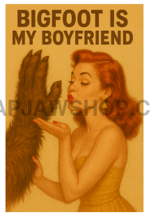 BIGFOOT BOYFRIEND VINYL STICKER Vinyl Sticker