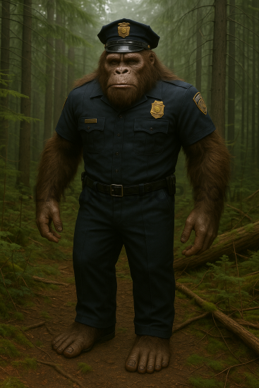 BIGFOOT COP 11x14 WALL PRINT Wall Print