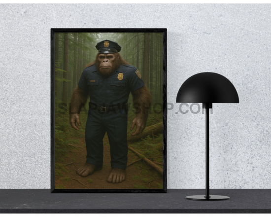 White insulated bottle with a photo of a person wearing a cap on a blue background