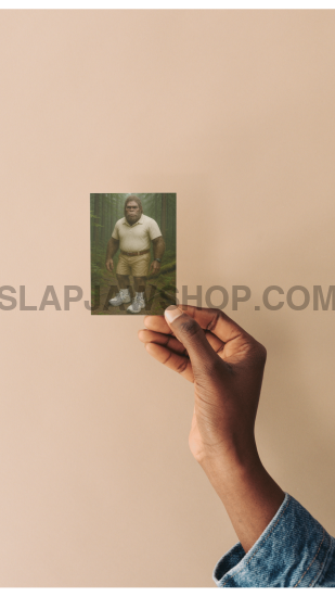 Hand holding a vintage photograph against a beige background