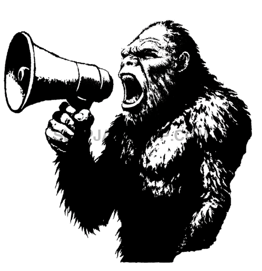 BIGFOOT MEGAPHONE 11x14 WALL PRINT Wall Print