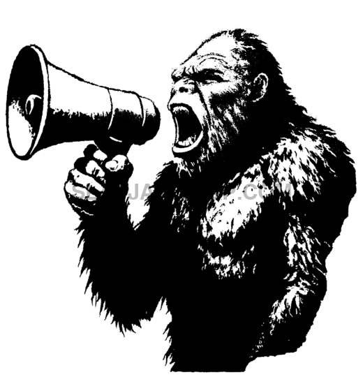 BIGFOOT MEGAPHONE VINYL STICKER Vinyl Sticker