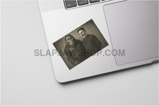 BIGFOOT & NICK Vinyl Sticker: Large-Sized Bold Graphic Decal — Weatherproof Gloss — Eye-Catching Art Vinyl Sticker