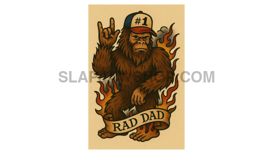 BIGFOOT RAD DAD 11x14 WALL PRINT Wall Print