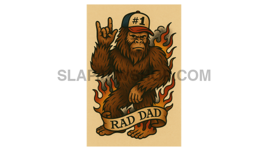 BIGFOOT RAD DAD 11x14 WALL PRINT Wall Print