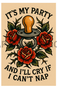 BIRTHDAY BINKY 11x14 WALL PRINT Wall Print