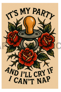 BIRTHDAY BINKY 8x10 WALL PRINT Wall Print