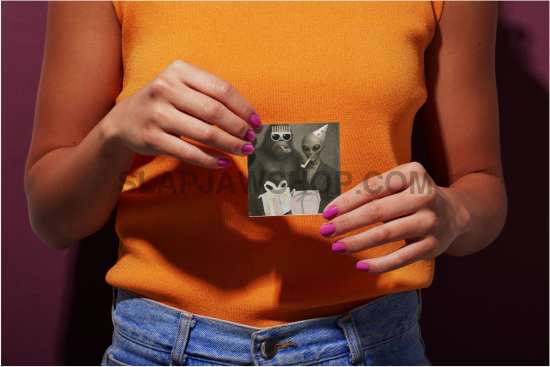 BIRTHDAY BUDDIES Vinyl Sticker: Large-Sized Bold Graphic Decal — Weatherproof Gloss — Eye-Catching Art Vinyl Sticker