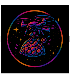 CANDY DRONE 8x10 WALL PRINT Wall Print