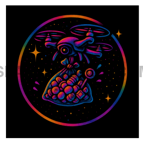 CANDY DRONE VINYL STICKER Vinyl Sticker