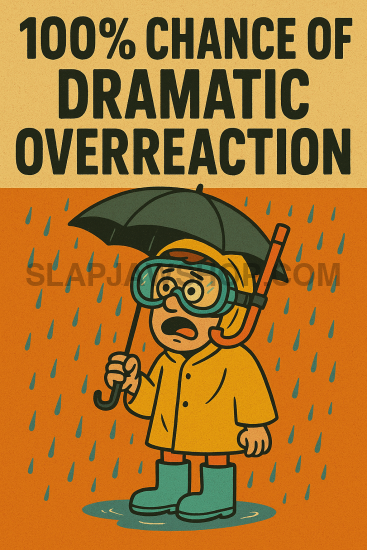 CHANCE OF OVERREACTION VINYL STICKER Vinyl Sticker