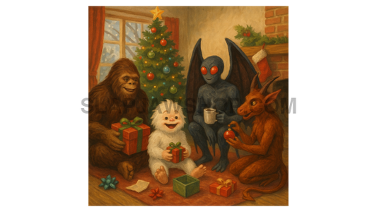 CRYPTID CHRISTMAS 11x14 WALL PRINT Wall Print