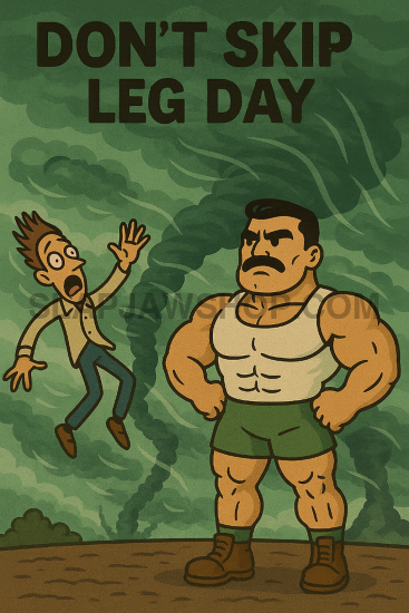 DONT SKIP LEG DAY VINYL STICKER Vinyl Sticker