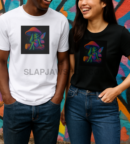 FAIRY SHROOM NEON T SHIRT T Shirt