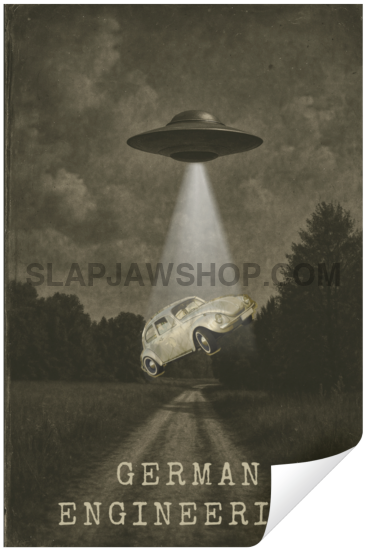 GERMAN ENGINEERING Vinyl Sticker: Large-Sized Bold Graphic Decal — Weatherproof Gloss — Eye-Catching Art Vinyl Sticker