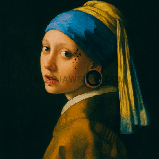 GIRL WITH A GAUGE 11x14 WALL PRINT Wall Print