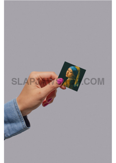 GIRL WITH A GAUGE Vinyl Sticker: Large-Sized Bold Graphic Decal — Weatherproof Gloss — Eye-Catching Art Vinyl Sticker