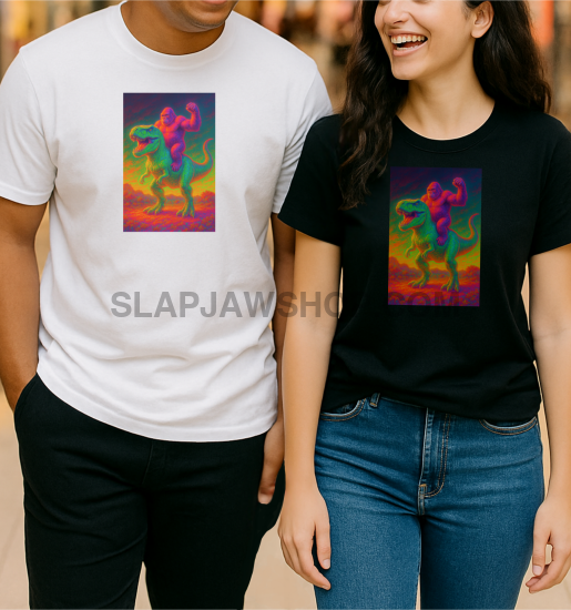 GORILLA TREX NEON T SHIRT T Shirt