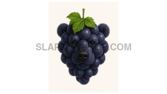 GRAPE BEAR 11x14 WALL PRINT Wall Print
