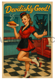 JERSEY DEVIL DINER VINYL STICKER Vinyl Sticker