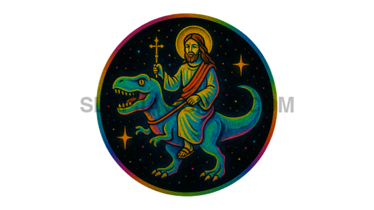 JESUS TREX NEON 11x14 WALL PRINT Wall Print