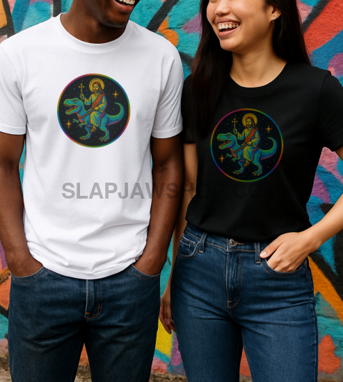 JESUS TREX NEON T SHIRT T Shirt