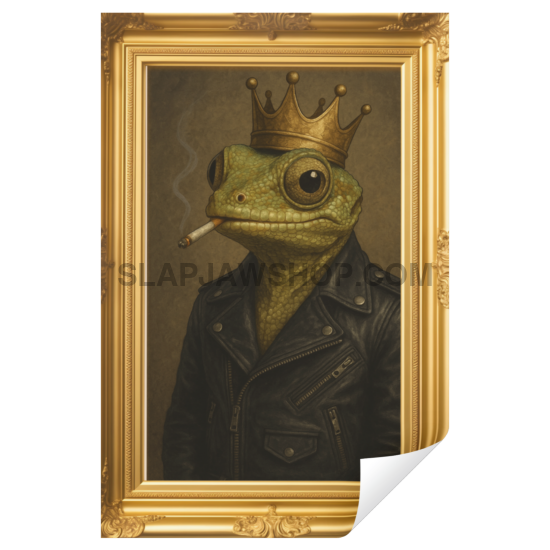 LIZARD KING Vinyl Sticker: Large-Sized Bold Graphic Decal — Weatherproof Gloss — Eye-Catching Art Vinyl Sticker