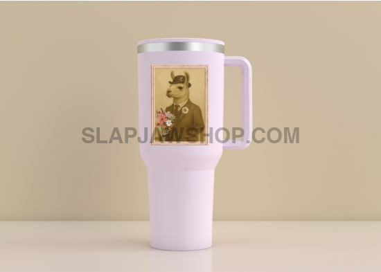 LLAMA LOVER BOY Vinyl Sticker: Large-Sized Bold Graphic Decal — Weatherproof Gloss — Eye-Catching Art Vinyl Sticker