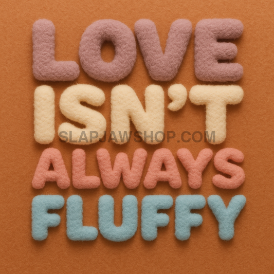 LOVE AINT FLUFFY 11x14 WALL PRINT Wall Print