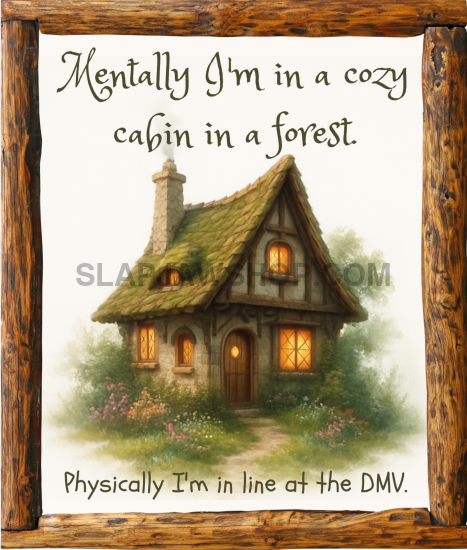 MENTALLY IN A CABIN 11x14 WALL PRINT Wall Print